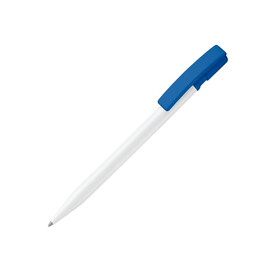 Kugelschreiber Nash Hardcolour - Weiss / Royalblau bedrucken, Art.-Nr. LT80815-N0114 Kugelschreiber Nash Hardcolour - Weiss / Royalblau bedrucken, Art.-Nr. LT80815-N0114