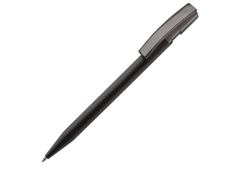 Kugelschreiber Nash Soft-Touch - Schwarz bedrucken, Art.-Nr. LT80818-N0002