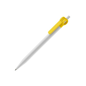 Kugelschreiber Futurepoint Hardcolour - Weiss / Gelb bedrucken, Art.-Nr. LT80886-N0141 Kugelschreiber Futurepoint Hardcolour - Weiss / Gelb bedrucken, Art.-Nr. LT80886-N0141