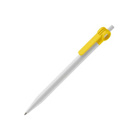 Kugelschreiber Futurepoint Hardcolour - Weiss / Gelb bedrucken, Art.-Nr. LT80886-N0141 Kugelschreiber Futurepoint Hardcolour - Weiss / Gelb bedrucken, Art.-Nr. LT80886-N0141