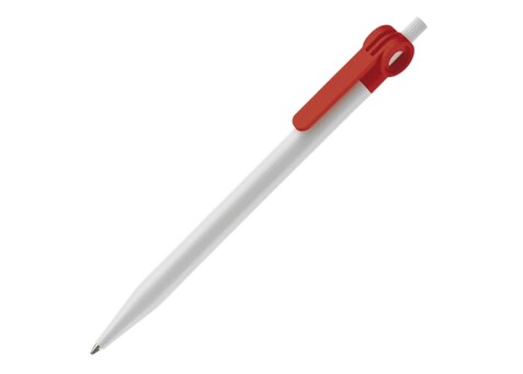 Kugelschreiber Futurepoint Hardcolour - Weiss / Rot bedrucken, Art.-Nr. LT80886-N0121
