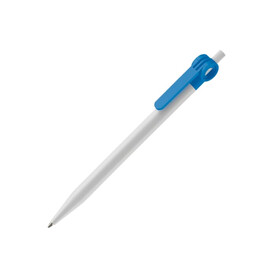 Kugelschreiber Futurepoint Hardcolour - Weiss / Hellblau bedrucken, Art.-Nr. LT80886-N0112 Kugelschreiber Futurepoint Hardcolour - Weiss / Hellblau bedrucken, Art.-Nr. LT80886-N0112