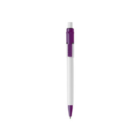 Kugelschreiber Baron Colour Hardcolour - Weiss / Purple bedrucken, Art.-Nr. LT80900-N0172 Kugelschreiber Baron Colour Hardcolour - Weiss / Purple bedrucken, Art.-Nr. LT80900-N0172