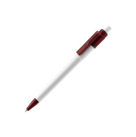 Kugelschreiber Baron Colour Hardcolour - Weiss / Weinrot bedrucken, Art.-Nr. LT80900-N0119 Kugelschreiber Baron Colour Hardcolour - Weiss / Weinrot bedrucken, Art.-Nr. LT80900-N0119