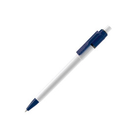 Kugelschreiber Baron Colour Hardcolour - Weiss / Dunkelblau bedrucken, Art.-Nr. LT80900-N0110 Kugelschreiber Baron Colour Hardcolour - Weiss / Dunkelblau bedrucken, Art.-Nr. LT80900-N0110