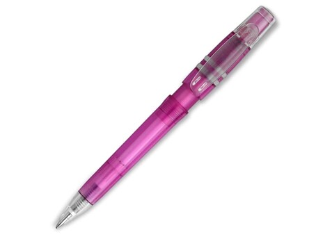 Kugelschreiber Nora Clear Transparent - Transparent / Rosa bedrucken, Art.-Nr. LT80905-N0476 Kugelschreiber Nora Clear Transparent - Transparent / Rosa bedrucken, Art.-Nr. LT80905-N0476