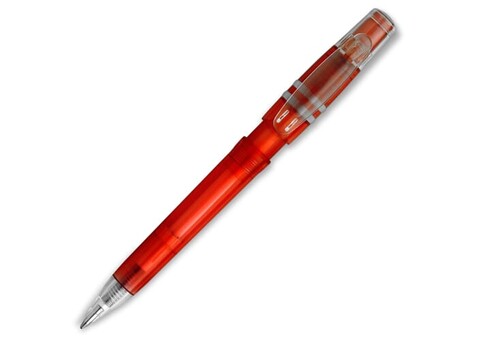 Kugelschreiber Nora Clear Transparent - Transparent Rot bedrucken, Art.-Nr. LT80905-N0421