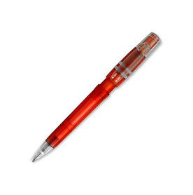 Kugelschreiber Nora Clear Transparent - Transparent Rot bedrucken, Art.-Nr. LT80905-N0421 Kugelschreiber Nora Clear Transparent - Transparent Rot bedrucken, Art.-Nr. LT80905-N0421