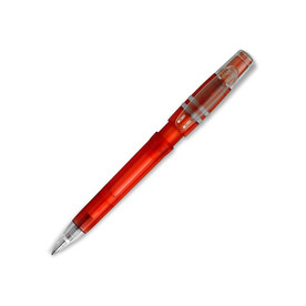Kugelschreiber Nora Clear Transparent - Transparent Rot bedrucken, Art.-Nr. LT80905-N0421 Kugelschreiber Nora Clear Transparent - Transparent Rot bedrucken, Art.-Nr. LT80905-N0421