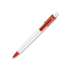 Kugelschreiber Ducal Colour hardcolour - Weiss / Rot bedrucken, Art.-Nr. LT80909-N0121 Kugelschreiber Ducal Colour hardcolour - Weiss / Rot bedrucken, Art.-Nr. LT80909-N0121