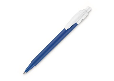 Kugelschreiber Baron 03 colour recycled hardcolour - Blau / Weiss bedrucken, Art.-Nr. LT80912-N1101