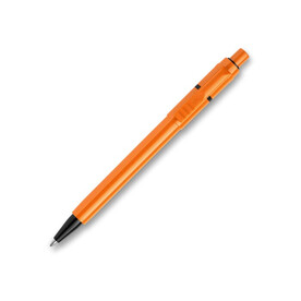 Kugelschreiber Baron Extra hardcolour - Orange / Schwarz bedrucken, Art.-Nr. LT80914-N2602