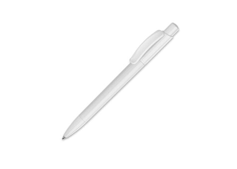 Kugelschreiber Kamal hardcolour - Weiss / Weiss bedrucken, Art.-Nr. LT80915-N0101