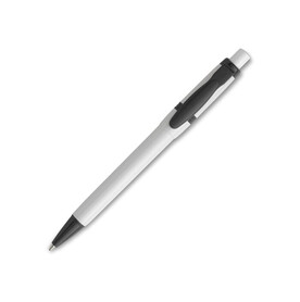 Kugelschreiber Olly hardcolour - Weiss / Grau bedrucken, Art.-Nr. LT80940-N0161 Kugelschreiber Olly hardcolour - Weiss / Grau bedrucken, Art.-Nr. LT80940-N0161