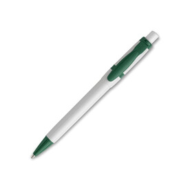 Kugelschreiber Olly hardcolour - Weiss / Grün bedrucken, Art.-Nr. LT80940-N0131 Kugelschreiber Olly hardcolour - Weiss / Grün bedrucken, Art.-Nr. LT80940-N0131