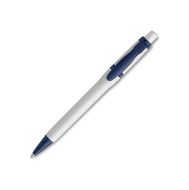 Kugelschreiber Olly hardcolour - Weiss / Dunkelblau bedrucken, Art.-Nr. LT80940-N0110 Kugelschreiber Olly hardcolour - Weiss / Dunkelblau bedrucken, Art.-Nr. LT80940-N0110