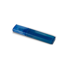 Textmarker aus R-PET-Material - Blau / Blau bedrucken, Art.-Nr. LT81286-N1111