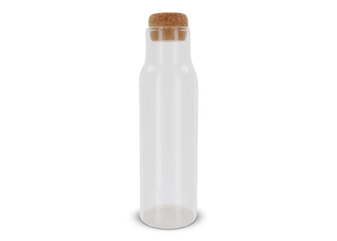 Karaffe mit Korkdeckel, 1l - Transparent bedrucken, Art.-Nr. LT82833-N0004