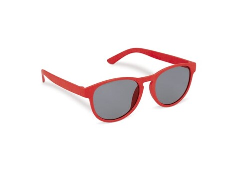 Sonnenbrille Weizenstroh Erde UV400 - Rot bedrucken, Art.-Nr. LT86715-N0021