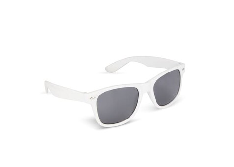 Justin RPC-Sonnenbrille UV400 - Weiss bedrucken, Art.-Nr. LT86722-N0001
