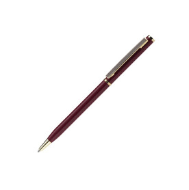 Metallkugelschreiber Slim mit Gold Applikation - Rot bedrucken, Art.-Nr. LT87060-N0021 Metallkugelschreiber Slim mit Gold Applikation - Rot bedrucken, Art.-Nr. LT87060-N0021