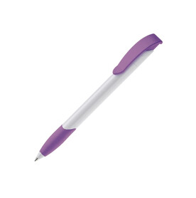 Kugelschreiber Apollo Hardcolour - Weiss / Purple bedrucken, Art.-Nr. LT87100-N0172 Kugelschreiber Apollo Hardcolour - Weiss / Purple bedrucken, Art.-Nr. LT87100-N0172