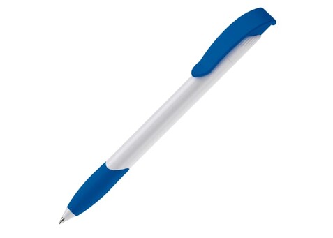 Kugelschreiber Apollo Hardcolour - Weiss / Royalblau bedrucken, Art.-Nr. LT87100-N0114