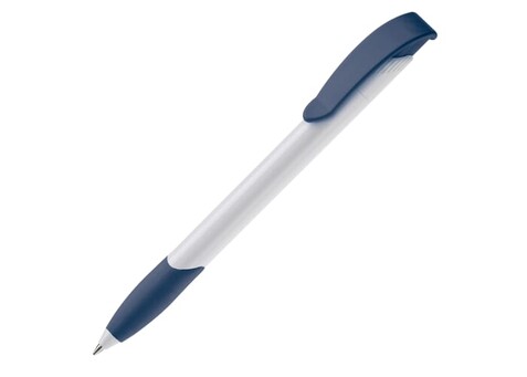 Kugelschreiber Apollo Hardcolour - Weiss / Dunkelblau bedrucken, Art.-Nr. LT87100-N0110
