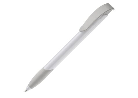 Kugelschreiber Apollo Hardcolour - Weiss / Silber bedrucken, Art.-Nr. LT87100-N0105