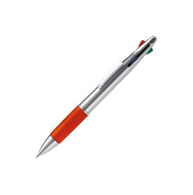 Kugelschreiber mit 4 Schreibfarben - Silber / Rot bedrucken, Art.-Nr. LT87226-N0521 Kugelschreiber mit 4 Schreibfarben - Silber / Rot bedrucken, Art.-Nr. LT87226-N0521