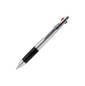 Kugelschreiber mit 4 Schreibfarben - Silber / Schwarz bedrucken, Art.-Nr. LT87226-N0502 Kugelschreiber mit 4 Schreibfarben - Silber / Schwarz bedrucken, Art.-Nr. LT87226-N0502