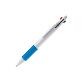 Kugelschreiber mit 4 Schreibfarben - Weiss / Blau bedrucken, Art.-Nr. LT87226-N0111 Kugelschreiber mit 4 Schreibfarben - Weiss / Blau bedrucken, Art.-Nr. LT87226-N0111