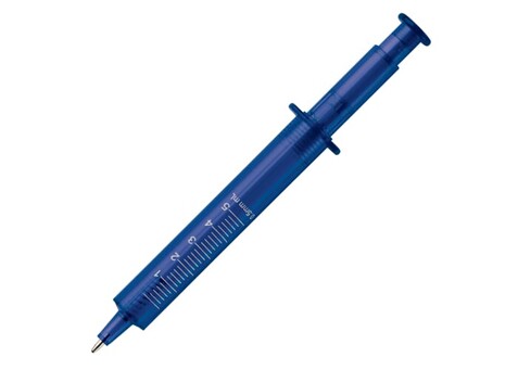 Spritzenstift transparent - Transparent / Blau bedrucken, Art.-Nr. LT87227-N0411 Spritzenstift transparent - Transparent / Blau bedrucken, Art.-Nr. LT87227-N0411