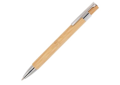 Kugelschreiber Alberto Bamboo - Natur bedrucken, Art.-Nr. LT87257-N0094