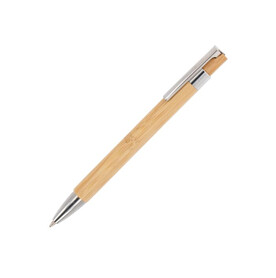 Kugelschreiber Alberto Bamboo - Natur bedrucken, Art.-Nr. LT87257-N0094
