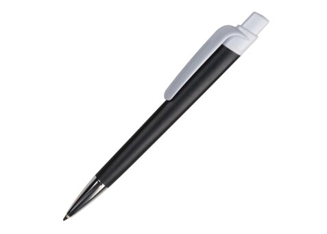 Kugelschreiber Prisma mit NFC-Tag - Schwarz / Weiss bedrucken, Art.-Nr. LT87280-N0201
