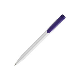 Kugelschreiber Pier hardcolour - Weiss / Purple bedrucken, Art.-Nr. LT87412-N0172 Kugelschreiber Pier hardcolour - Weiss / Purple bedrucken, Art.-Nr. LT87412-N0172