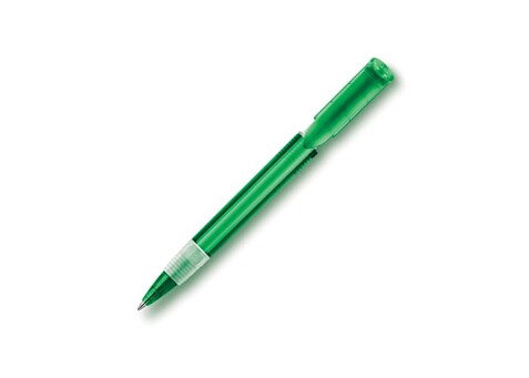 Kugelschreiber S40 Grip Transparent - Transparent / Grün bedrucken, Art.-Nr. LT87527-N0431 Kugelschreiber S40 Grip Transparent - Transparent / Grün bedrucken, Art.-Nr. LT87527-N0431