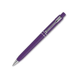 Kugelschreiber Raja Chrome hardcolour - Purple bedrucken, Art.-Nr. LT87528-N0072