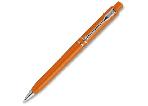 Kugelschreiber Raja Chrome hardcolour - Orange bedrucken, Art.-Nr. LT87528-N0026