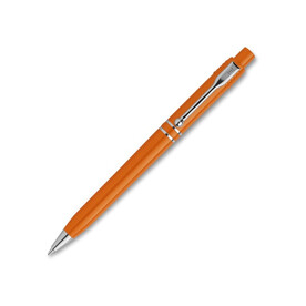 Kugelschreiber Raja Chrome hardcolour - Orange bedrucken, Art.-Nr. LT87528-N0026