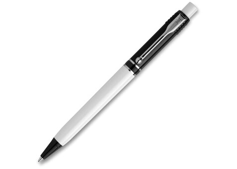 Kugelschreiber Raja Colour hardcolour - Schwarz / Weiss bedrucken, Art.-Nr. LT87530-N0201