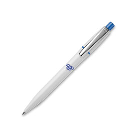 Kugelschreiber Semyr hardcolour - Weiss / Hellblau bedrucken, Art.-Nr. LT87533-N0112 Kugelschreiber Semyr hardcolour - Weiss / Hellblau bedrucken, Art.-Nr. LT87533-N0112