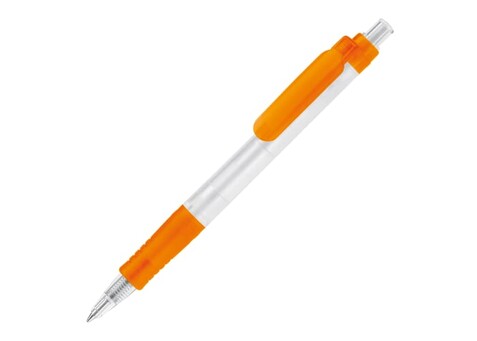 Kugelschreiber Vegetal Pen Clear Transparent - Gefrostet Orange bedrucken, Art.-Nr. LT87540-N5426