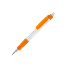 Kugelschreiber Vegetal Pen Clear Transparent - Gefrostet Orange bedrucken, Art.-Nr. LT87540-N5426