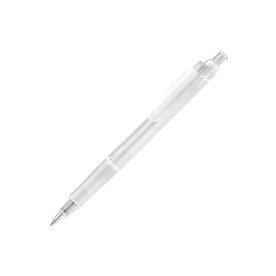 Kugelschreiber Vegetal Pen Clear Transparent - Gefrostet Weiss bedrucken, Art.-Nr. LT87540-N5401