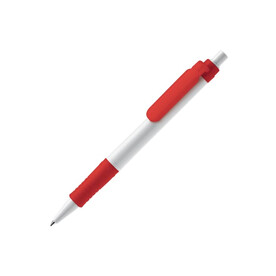 Kugelschreiber Vegetal Pen Hardcolour - Weiss / Rot bedrucken, Art.-Nr. LT87541-N0121