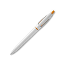Kugelschreiber S! hardcolour - Weiss / Orange bedrucken, Art.-Nr. LT87546-N0126 Kugelschreiber S! hardcolour - Weiss / Orange bedrucken, Art.-Nr. LT87546-N0126