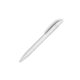 Kugelschreiber S45 Bio hardcolour - Weiss / Weiss bedrucken, Art.-Nr. LT87555-N0101