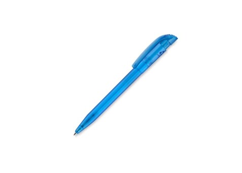 Kugelschreiber S45 R-PET Transparent - Transparent Blau bedrucken, Art.-Nr. LT87561-N0411